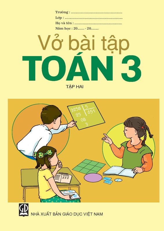 Vở bài tập toán 3 tập 2