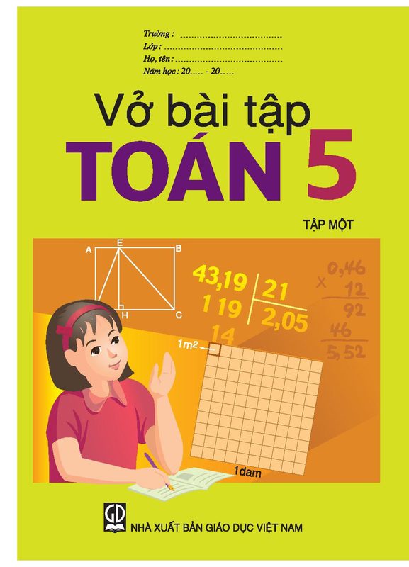 Vở bài tập toán 5 tập 1