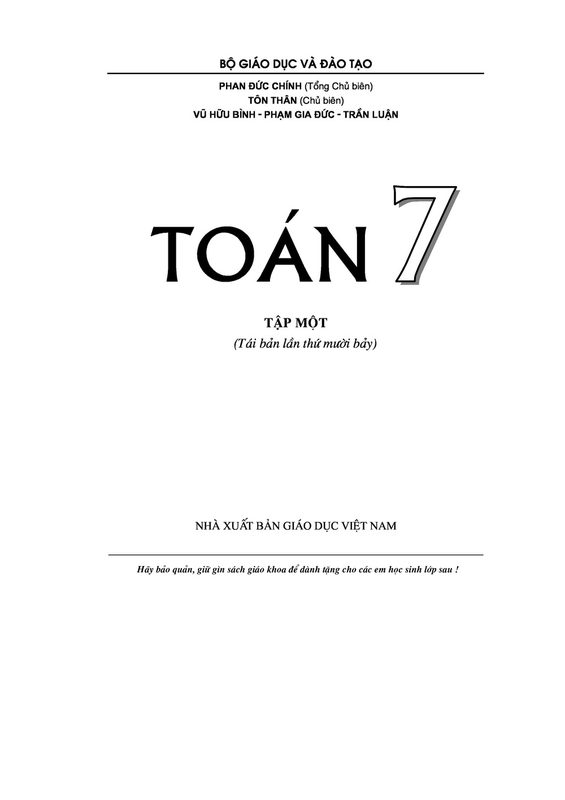 Toán 7 Tập 1