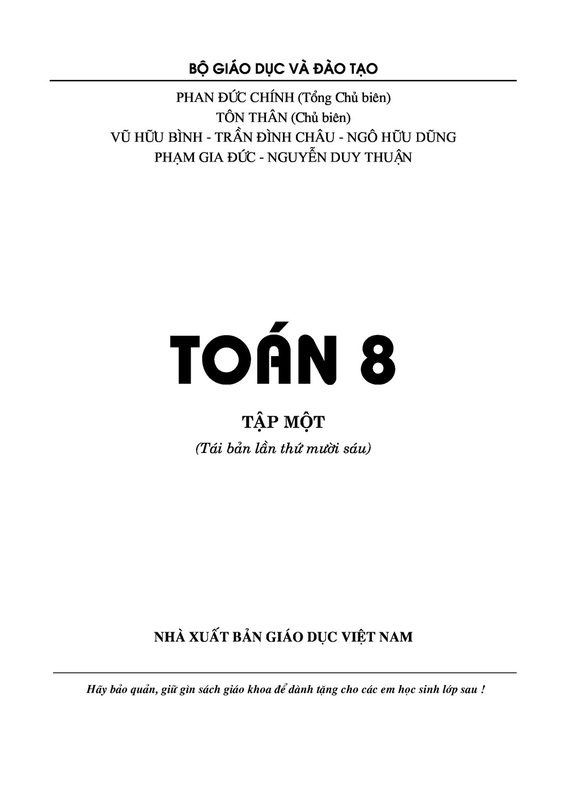 Toán 8 Tâp 1