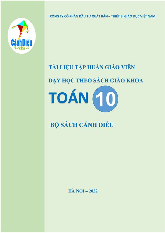 BDGV Toán 10 - Cánh Diều