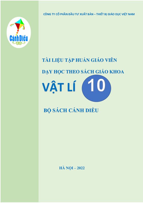 BDGV Vật lí 10 - Cánh Diều
