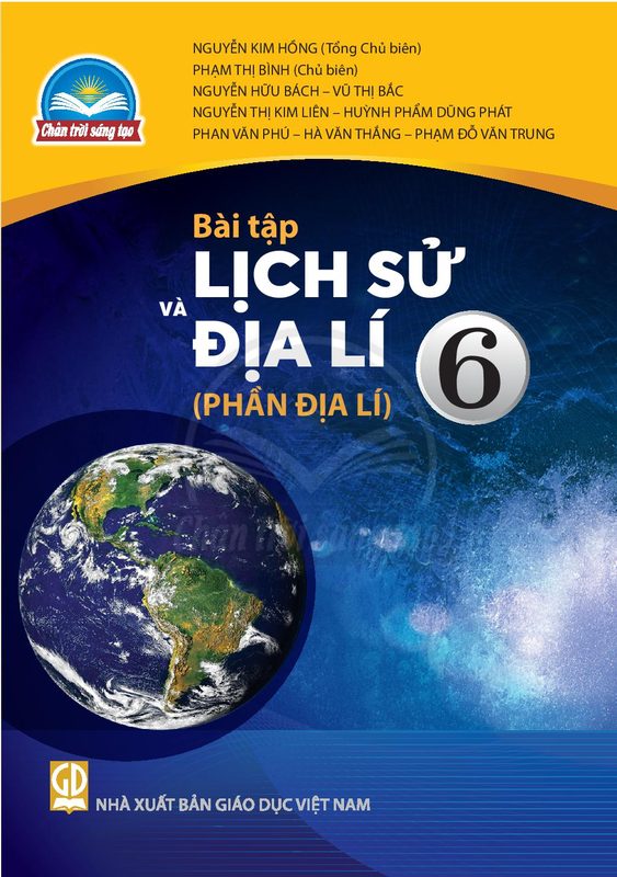 SBT Lịch sử và Địa lí 6 – Phần Địa lí - Trân trời sáng tạo