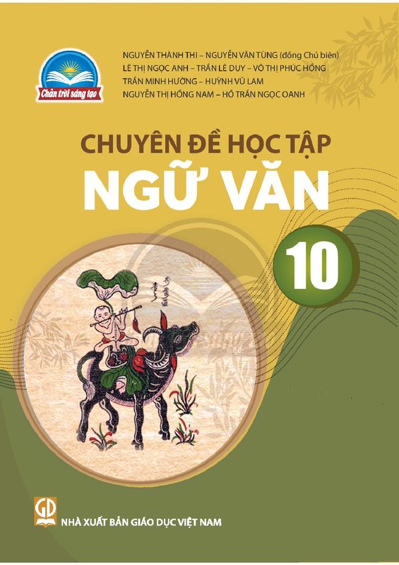 Sách chuyên đề học tập Ngữ văn 10 - Trân trời sáng tạo