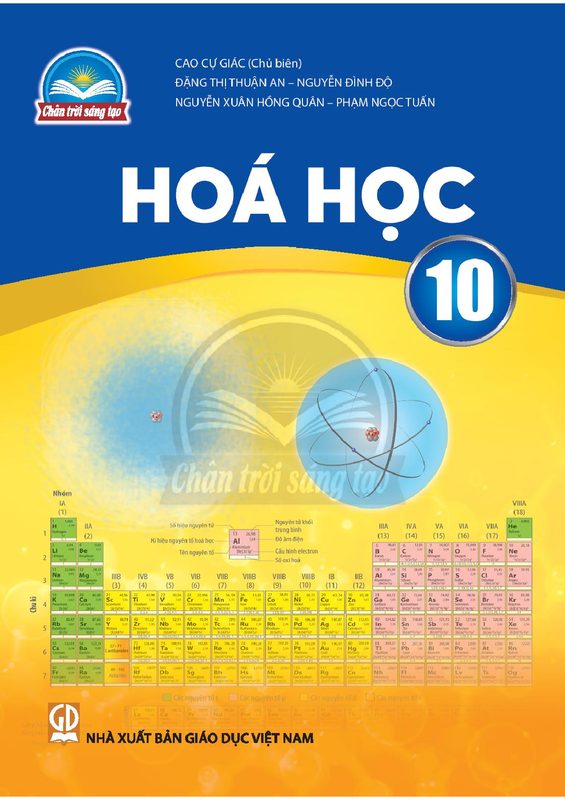 SGK Hóa học 10 - Trân trời sáng tạo
