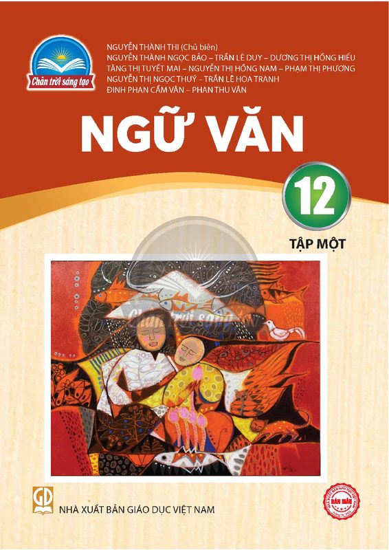 SGK Ngữ văn 12 Tập 1 - Trân trời sáng tạo